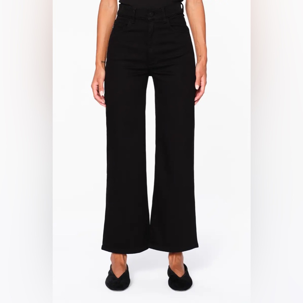 DL1961 Black Wide Leg High-Rise Jeans